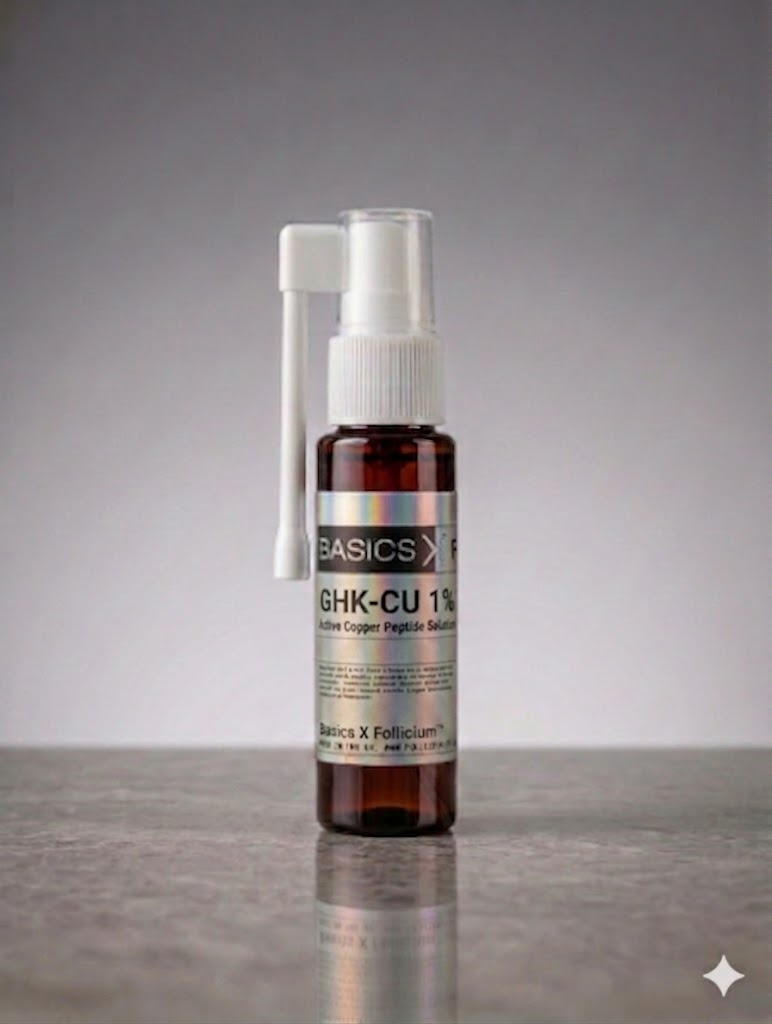 BASICS X FOLLICIUM™ — GHK-Cu 1%Topical  Hair Treatment