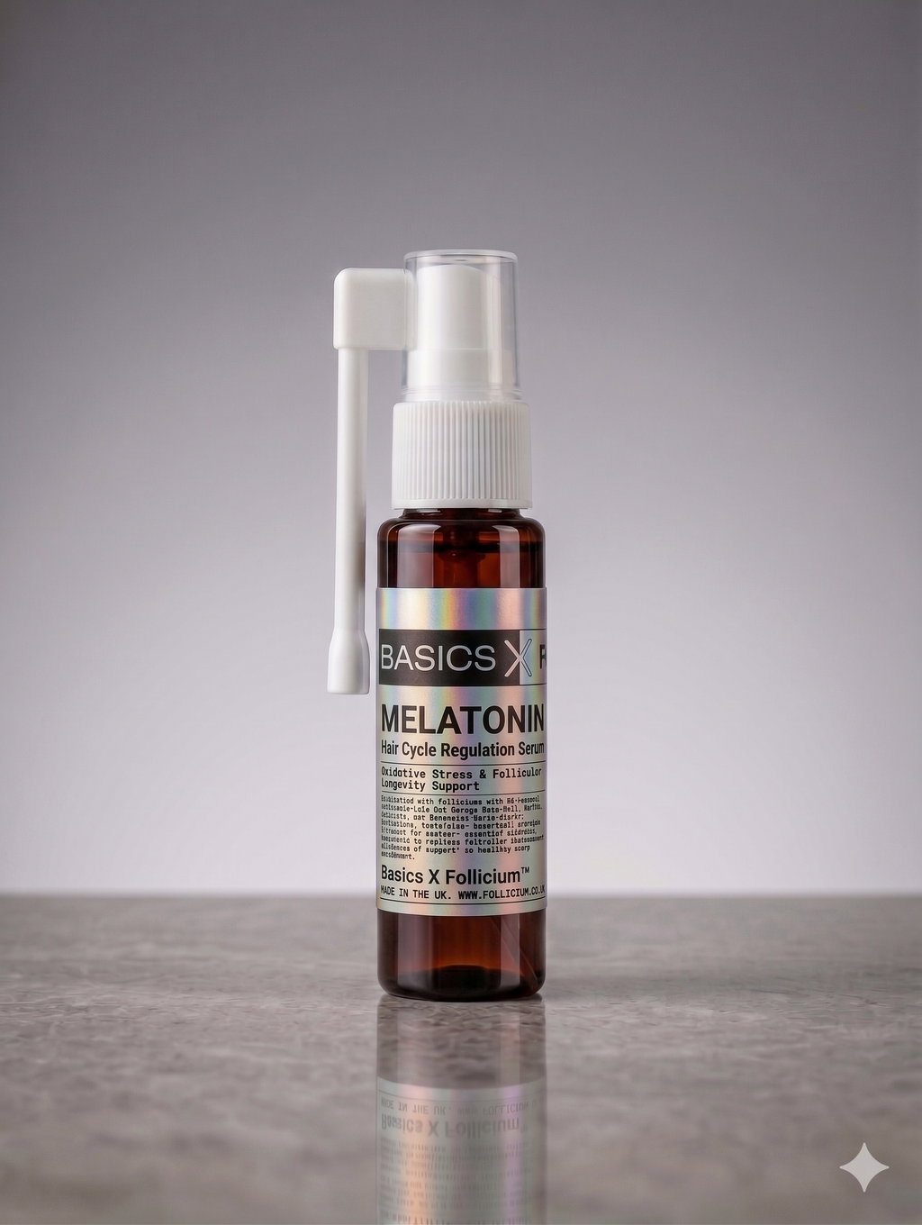 BASICS X FOLLICIUM™ Melatonin 1% — Hair Cycle Regulation Spray.
