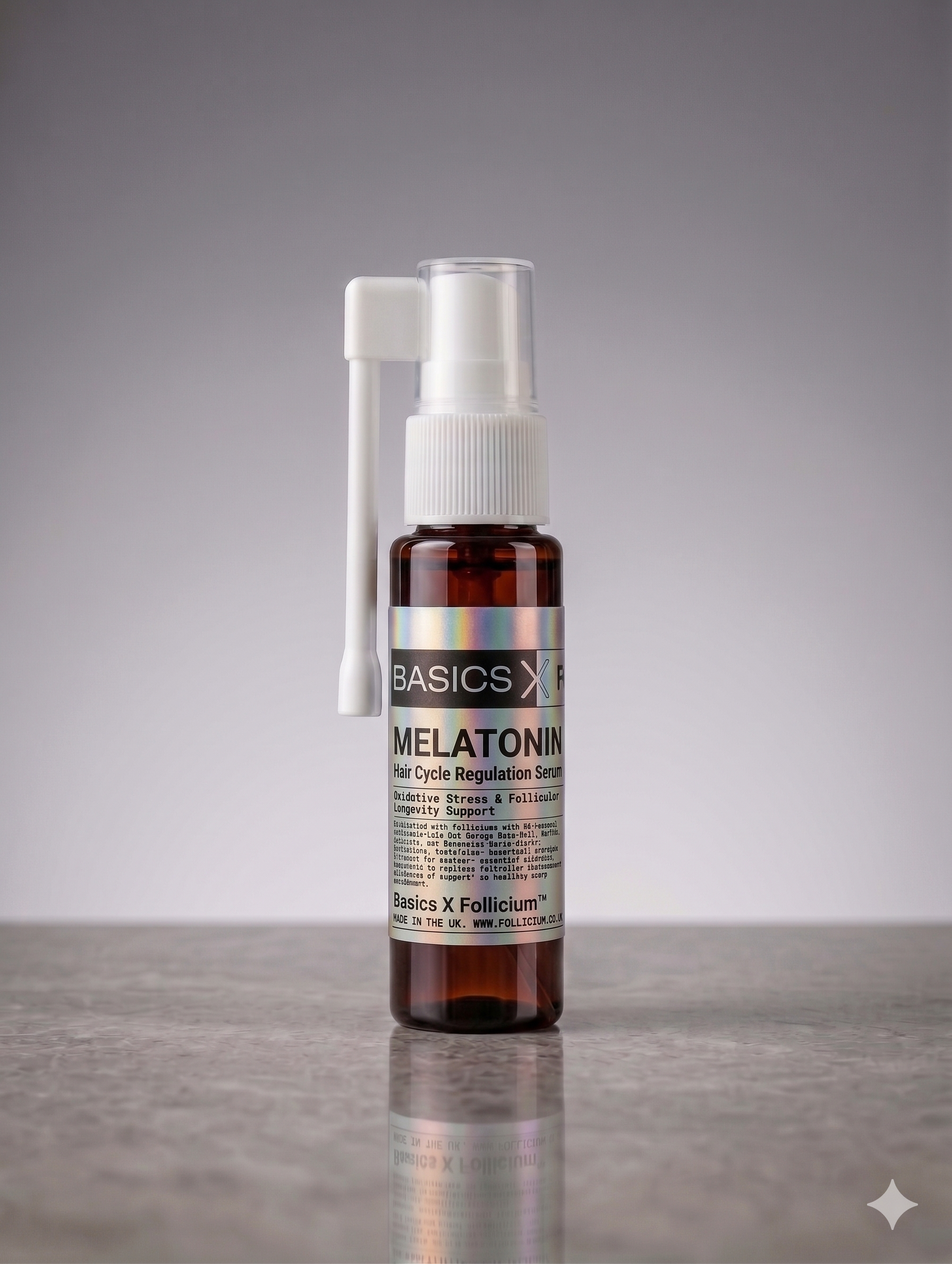 BASICS X FOLLICIUM™ Melatonin 1% — Hair Cycle Regulation Spray.