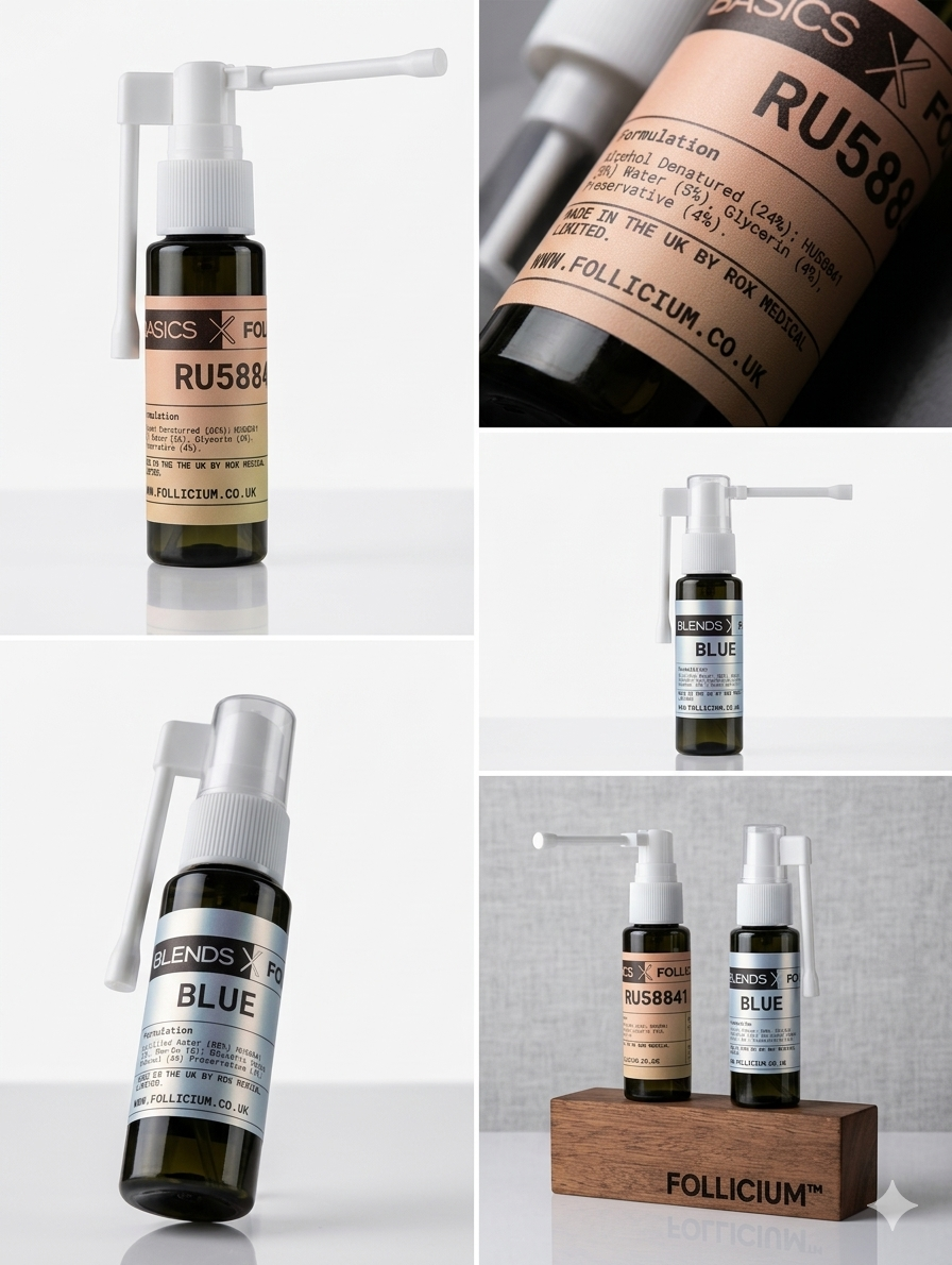 Basics X FOLLICIUM - 5% RU58841 Spray