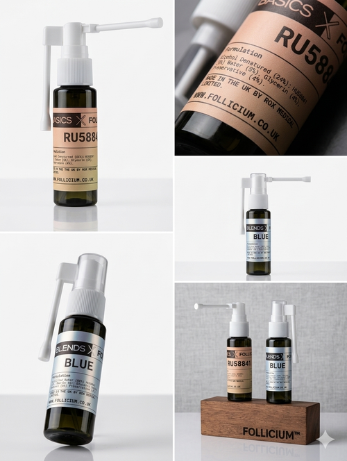 Basics X FOLLICIUM - 5% RU58841 Spray